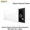 Ecaros Glazen infrarood paneel 800 Watt wit glans 60 x 120 cm