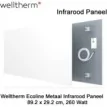 Welltherm Ecoline infrarood paneel 330 Watt 59,2 x 59,2 cm | Infraroodverwarmingonline.nl