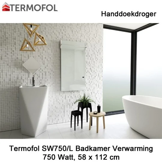Termofol TF-SW750/L handdoekdroger 750 Watt, 58 x 112 cm