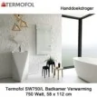 Termofol TF-SW750/L handdoekdroger 750 Watt, 58 x 112 cm