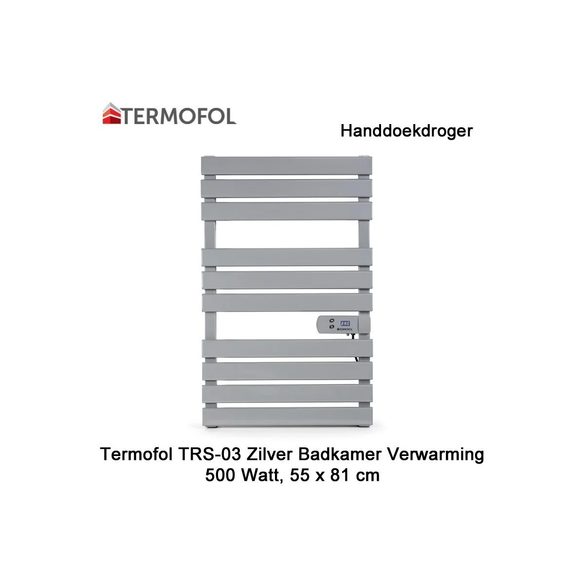 Termofol TRS-03 zilver handdoekdroger 500 Watt