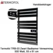 Termofol TRB-03 zwart handdoekdroger 500 Watt