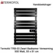 Termofol TRB-03 zwart handdoekdroger 500 Watt