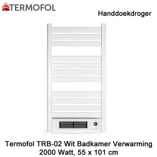 Termofol TRW-02 wit handdoekdroger 2000 Watt