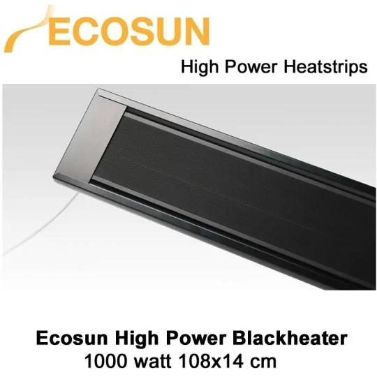 Ecosun high power blackheater 1000 Watt