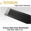 Ecosun high power blackheater 1000 Watt