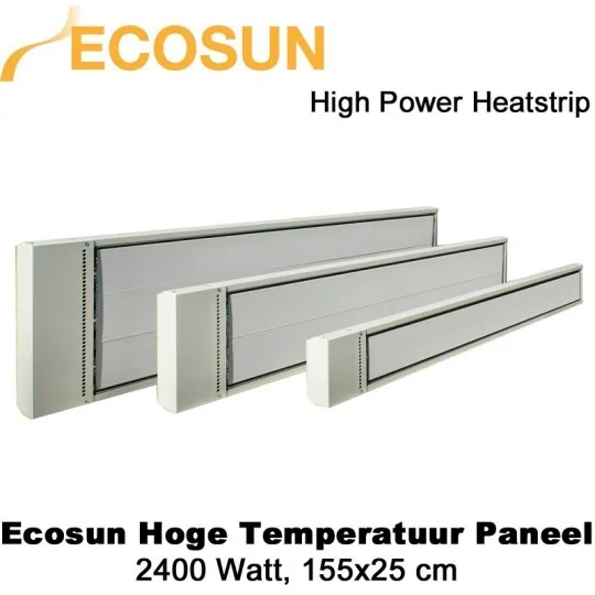 Ecosun hoge temperatuur paneel 2400 Watt | Infraroodverwarmingonline.nl
