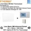 Etherma Lava Basic DM 1000 Watt infrarood paneel 160 x 62 cm, met Optima W R2 Pro thermostaat en ontvanger
