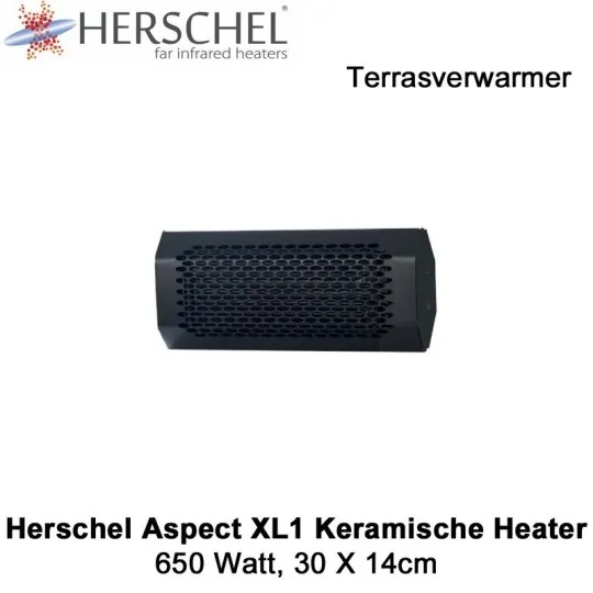 Herschel Aspect XL1 keramische terrasverwarmer 650 Watt