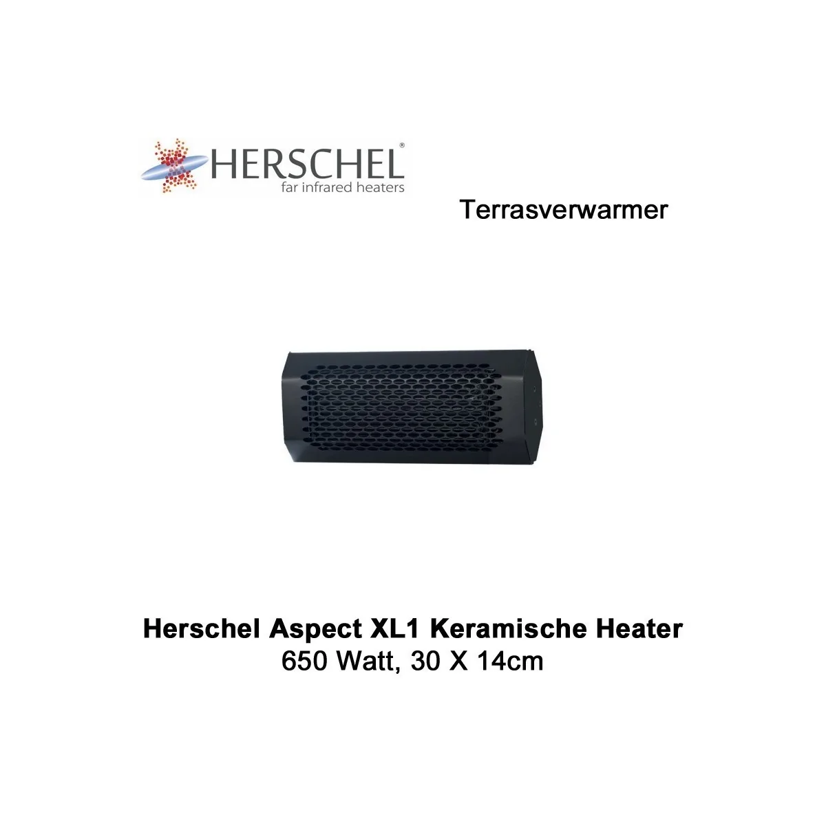 Herschel Aspect XL1 keramische terrasverwarmer 650 Watt