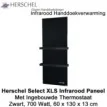Herschel Select XLS Infrarood Handdoekverwarming zwart 700 Watt, 60 x 130 cm