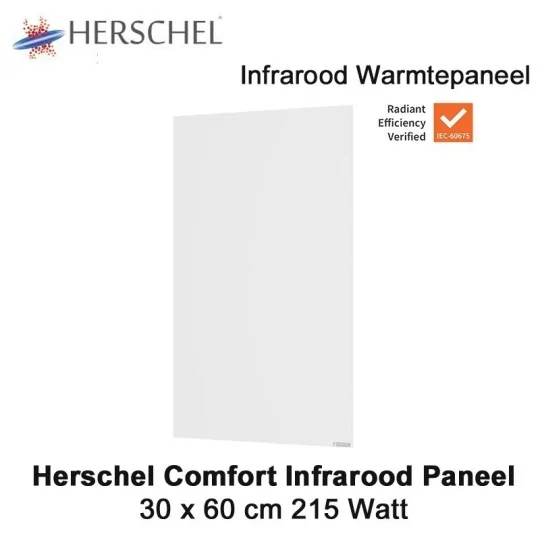 Herschel Comfort infrarood paneel 215 Watt 60 x 30 cm