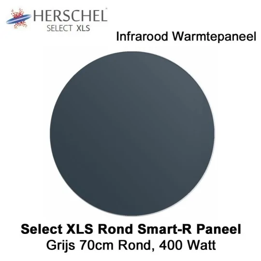 Herschel Select XLS Rond Infrarood Paneel Grijs, 400 Watt, 70 cm rond