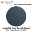 Herschel Select XLS Rond Infrarood Paneel Grijs, 400 Watt, 70 cm rond
