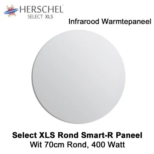 Herschel Select XLS Rond Infrarood Paneel Wit, 400 Watt, 70 cm rond