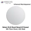 Herschel Select XLS Rond Infrarood Paneel Wit, 400 Watt, 70 cm rond