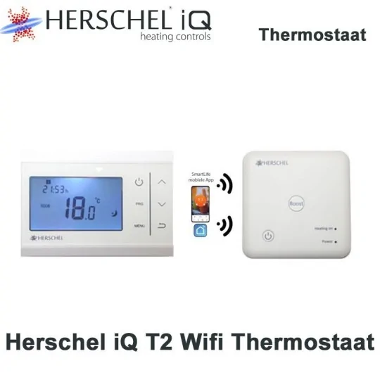 Herschel iQ T-T2 WiFi thermostaat met R2 ontvanger