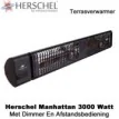 Herschel Manhattan 3000 Watt terrasverwarmer