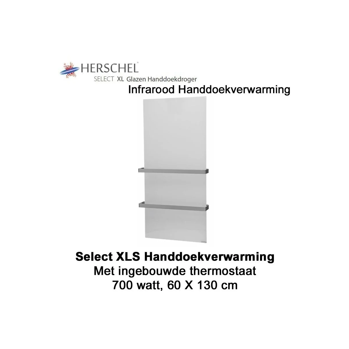 Herschel Select XLS Infrarood Handdoekverwarming 700 Watt