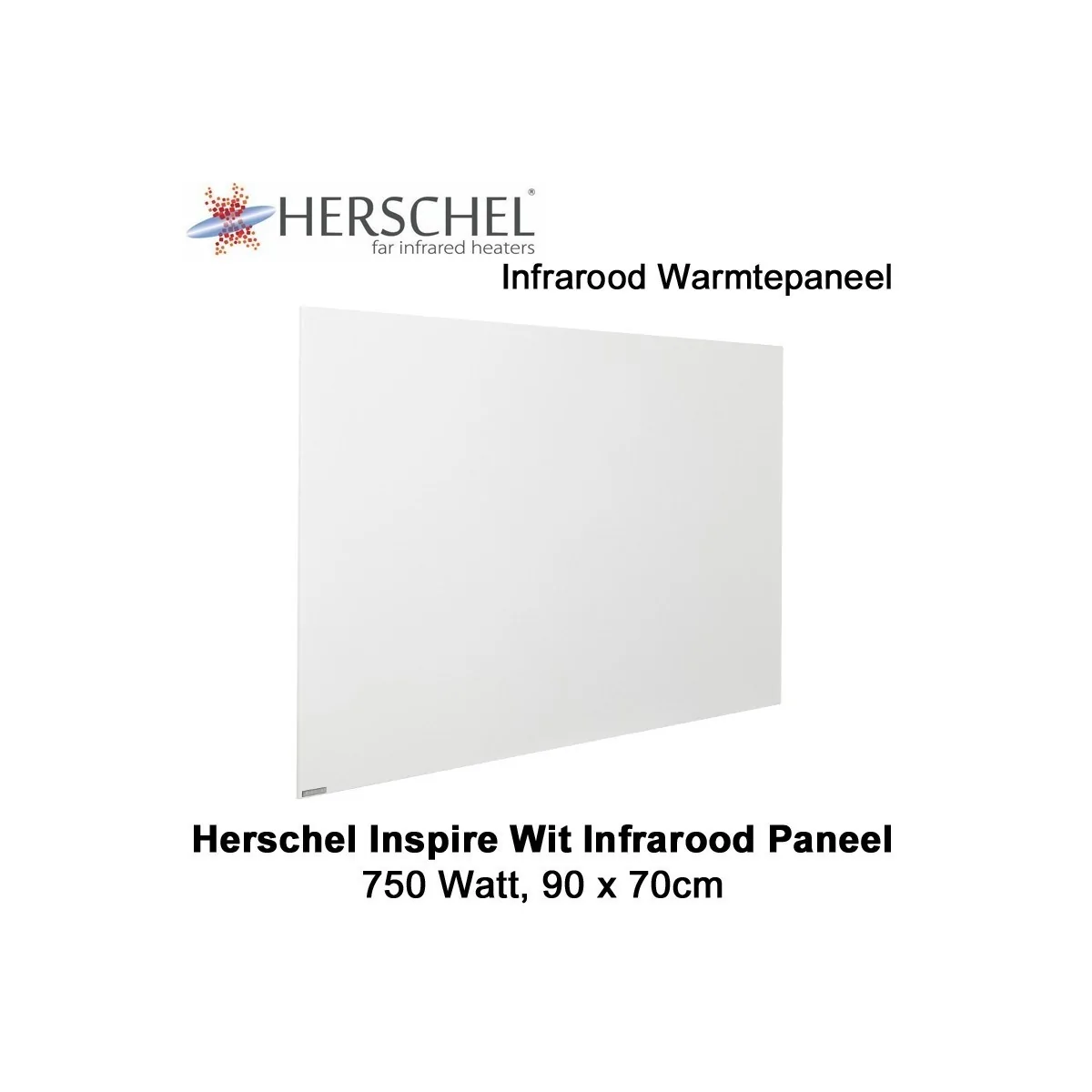 Herschel Inspire wit infrarood paneel 750 Watt 90 x 70 cm