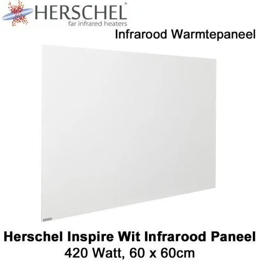 Herschel Inspire wit infrarood paneel 420 Watt 60 x 60 cm