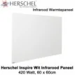 Herschel Inspire wit infrarood paneel 420 Watt 60 x 60 cm