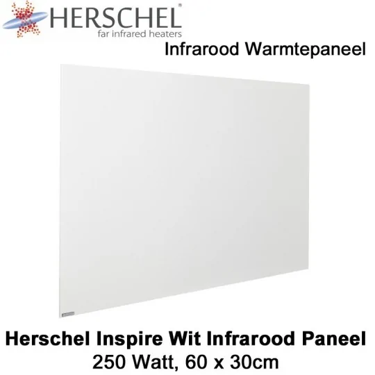 Herschel Inspire wit infrarood paneel 250 Watt 60 x 30 cm