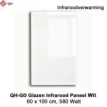 QH-GD glazen infraroodpaneel wit 580Watt, 60 x 100 cm