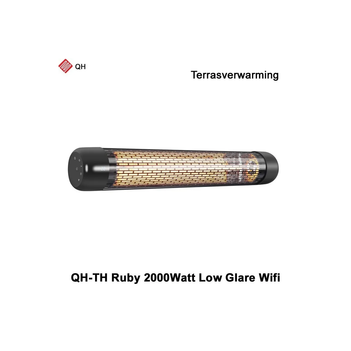 QH-TH Ruby low glare Wifi infrarood heater - 2000Watt
