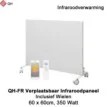 QH-FR Serie Mobiel Infrarood paneel 350W met wieltjes, 60 x 60 cm