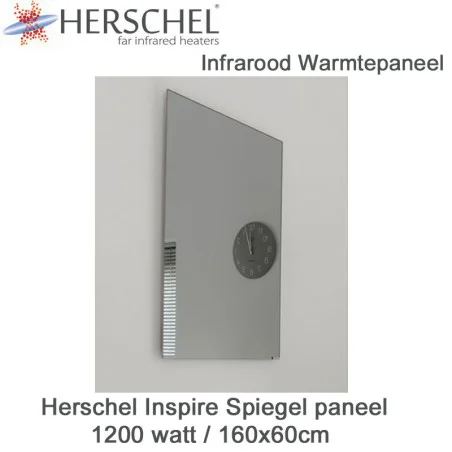 Herschel Inspire spiegel infrarood paneel 1200 watt 160x60 cm