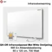 QH-OR Infrarood paneel 700W met witte lijst, 60 x 120 cm