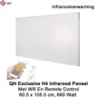 QH Exclusive H4 Infrarood paneel 660 Watt 60 x 105 cm met Wifi thermostaat