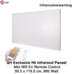 QH Exclusive H4 Infrarood paneel 860 Watt 59 x 119 cm met Wifi thermostaat