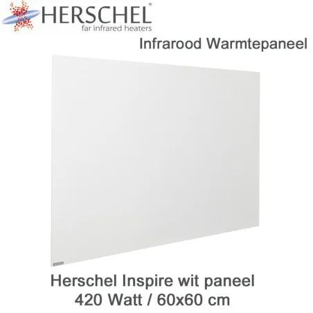 Herschel Inspire wit infrarood paneel 420 Watt 60x60 cm