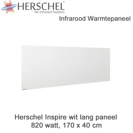 Herschel Inspire wit infrarood paneel 820 Watt 170x40 cm