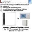 Leranti Power 450 Watt infrarood paneel met Optima W R2 Pro wifi thermostaat en ontvanger