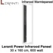 Leranti Power 600 Watt infrarood paneel, 30 x 160 cm