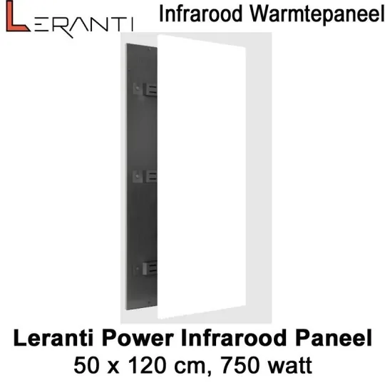 Leranti Power 750 Watt infrarood paneel, 50 x 120 cm