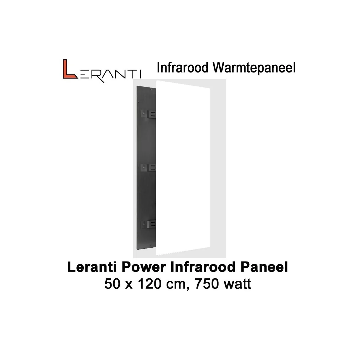 Leranti Power 750 Watt infrarood paneel, 50 x 120 cm