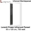Leranti Power 750 Watt infrarood paneel, 50 x 120 cm