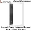 Leranti Power 900 Watt infrarood paneel, 60 x 120 cm