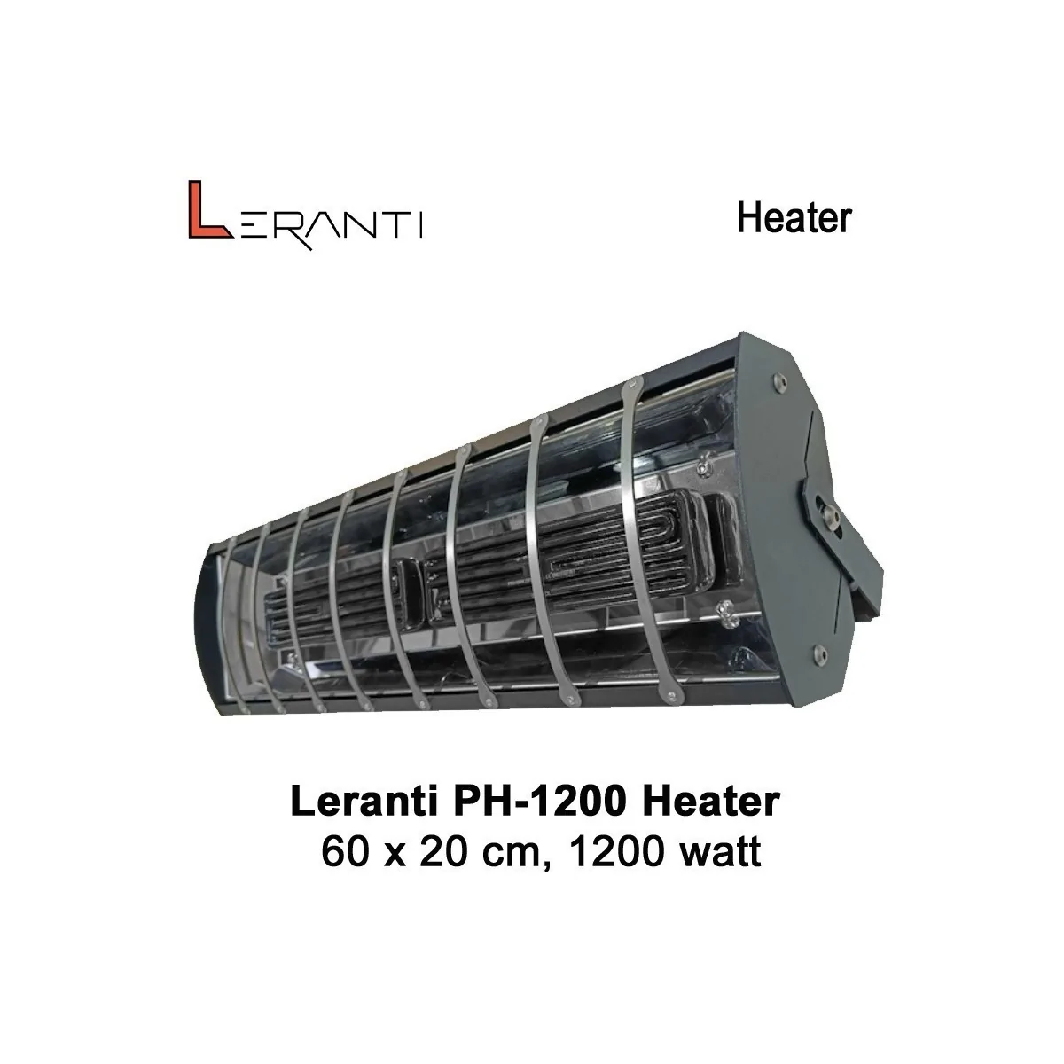 Leranti PH-1200 Heater 20 x 60 cm, 1200 Watt