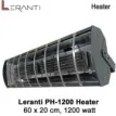 Leranti PH-1200 Heater 20 x 60 cm, 1200 Watt