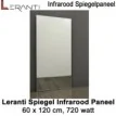 Leranti Spiegel 720 Watt infrarood paneel, 60 x 120 cm