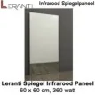 Leranti Spiegel 360 Watt infrarood paneel, 60 x 60 cm