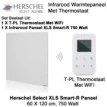 Herschel Select XLS 750 Watt Infrarood Paneel met T-PL thermostaat, , 60 x 120 cm