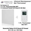 Herschel Select XLS Infrarood Paneel met T-PL thermostaat, 550 Watt, 60 x 85 cm