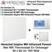 Herschel Inspire wit infrarood paneel 550 Watt, 80 x 60 cm met thermostaat