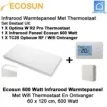 Ecosun Infrarood Paneel 600 W met WiFi draadloze thermostaat